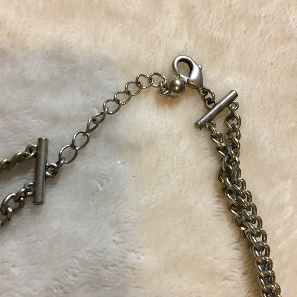 Silver statement necklace - Picture 4 of 4